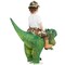GOOSH Inflatable Dinosaur Halloween Riding Diplodocus Air Costume for Kids and Adults